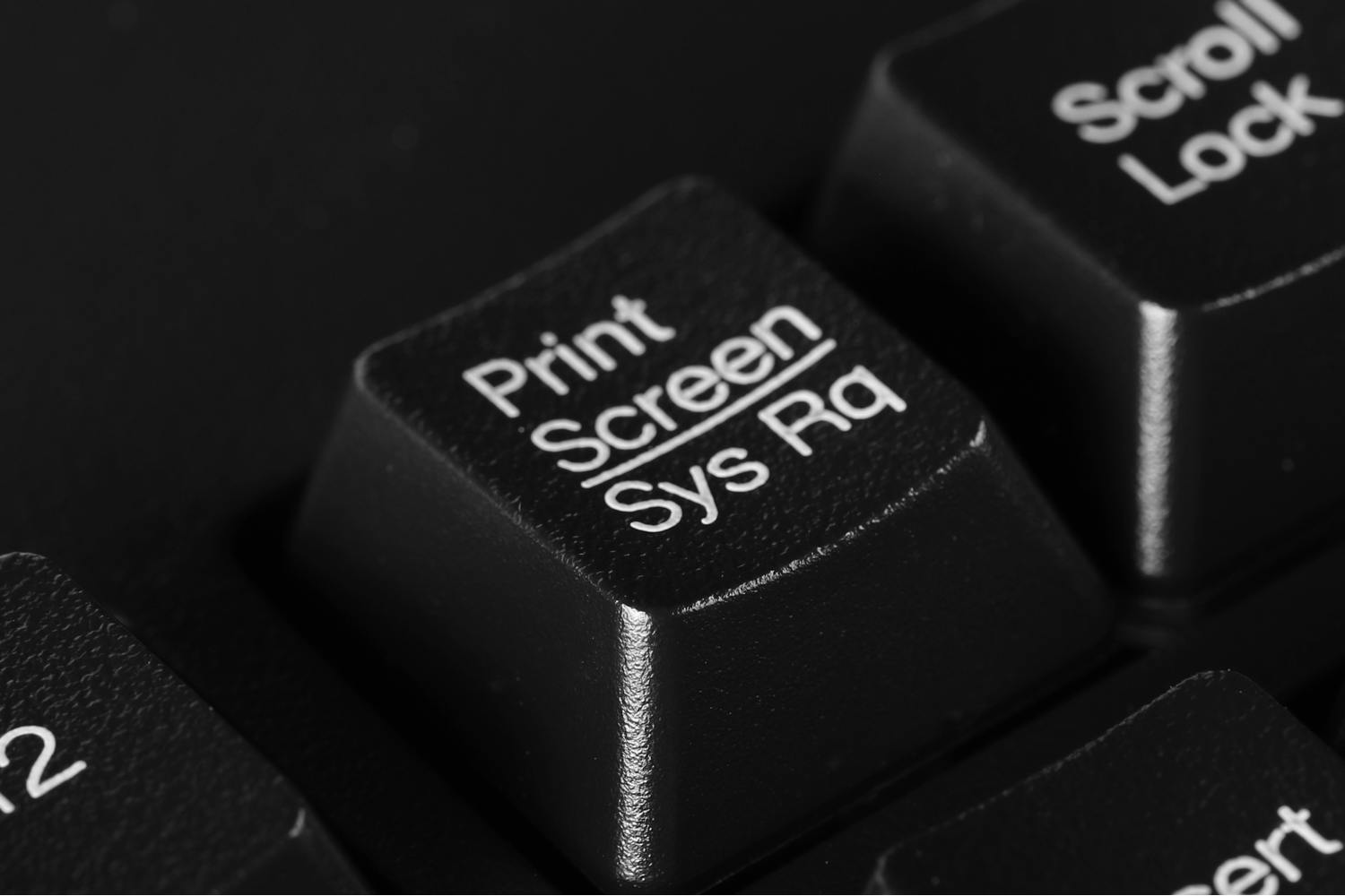 Print Screen Lav screenshot med Print Screen på tastaturet